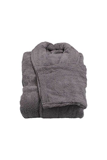 Homelux Gray Bathrobe L, 500gm, Cotton 100%