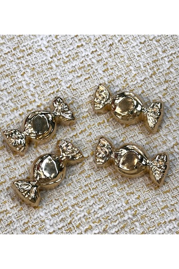 ODDA TASARIM ATÖLYESİ Gold Design Candy Pack - Big Button (3.8cm)