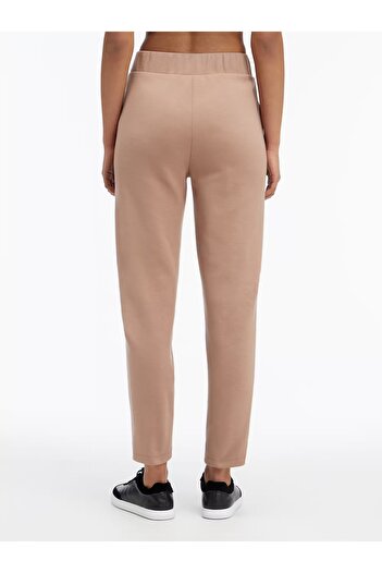 Calvin Klein Kadın Yüksek Bel Pamuklu Slim Fit Dar Paça Kahverengi Eşofman Altı K20K207945-GA6