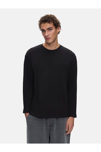 Ltb Black Sweatshirt - Relaxed Fit