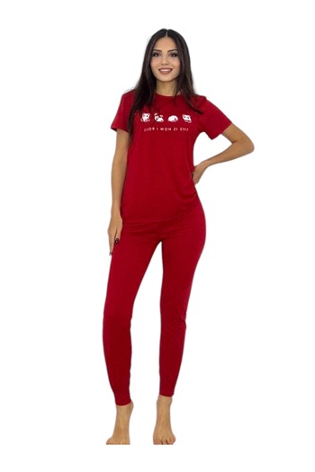 FAMES PİJAMA Summer Suprem Cotton Pandal Pjamas Suit
