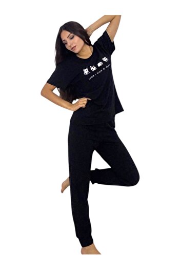 FAMES PİJAMA Summer Suprem Cotton Pandal Pjamas Suit