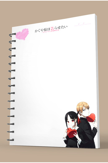 nihonwosekai Kaguya Sama Shoujo Anime A5 Size 50 Sheets Spiral Notebook
