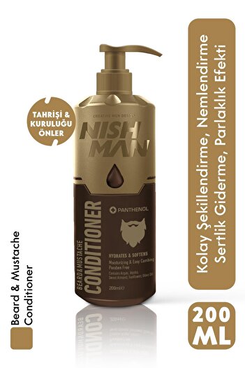 NISHMAN 200 ml Beard and Mustache Care Cream