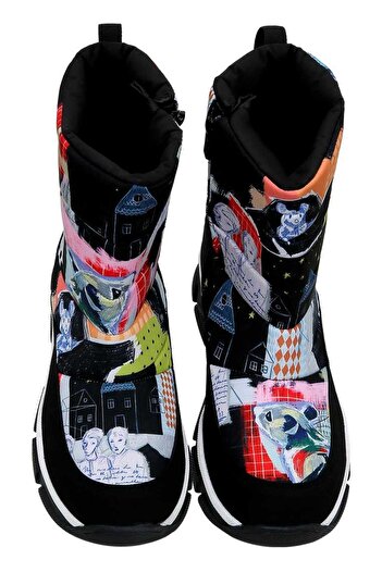 Dogo Women's Vegan Multicolor Snow Boots - the Nice Mice Design