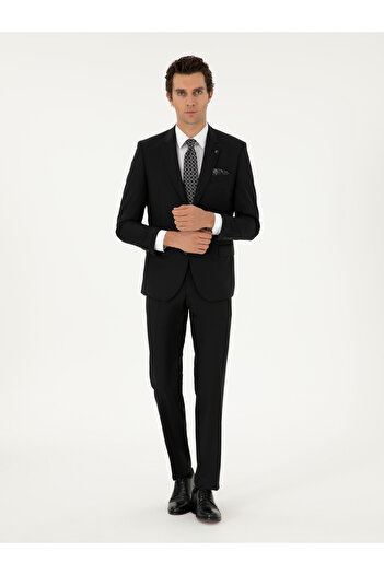 Cacharel Siyah Slim Fit Takım Elbise 50299348-VR046