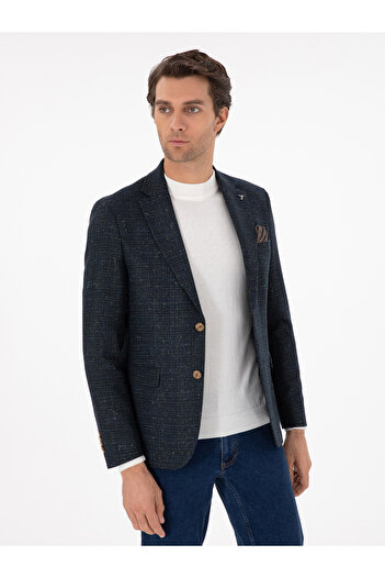 Cacharel Petrol Slim Fit Ceket 50290538-VR102