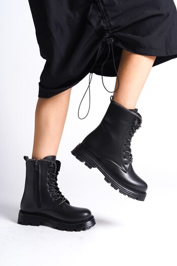 selinshoes Lace-Up Zippered Orthopedic Waterproof Stone Piremium Women's Boots