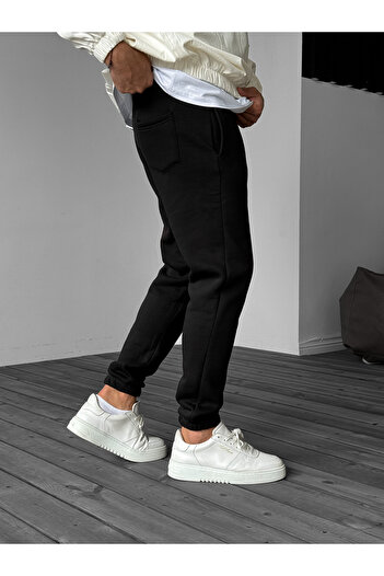 BYBASICMAN Siyah Basic Lastikli Eşofman YP-4002