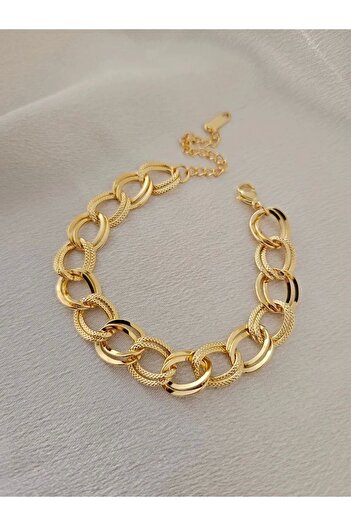 Power Es Gold Colored Spacetract - Tarnish Stainless Steel Bracelet
