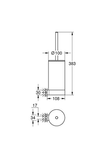 Grohe Selection Toilet Brush Set - 41076Al0