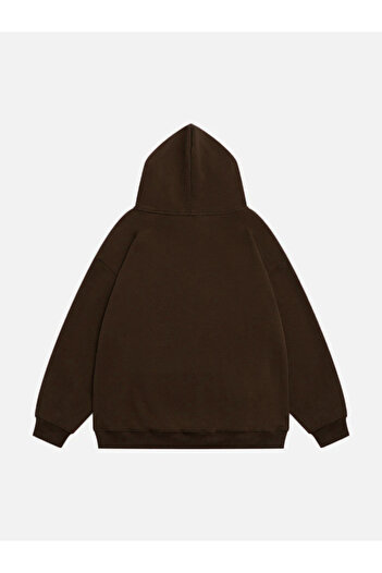 Mad&Calf Unisex Teddy Bear Φούτερ με κουκούλα Fleece Oversize