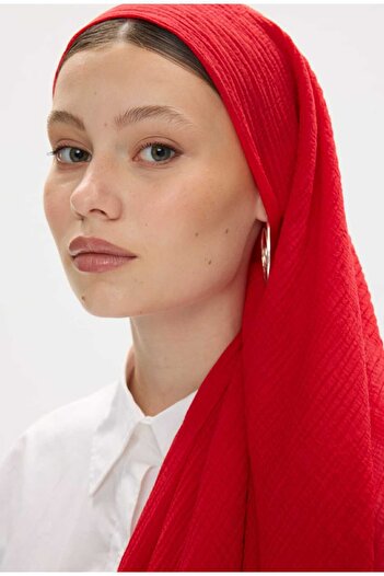 SOFT AKSESUAR New Season Women's Muslin Shawl - Solid Color, Soft Touch