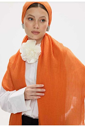 SOFT AKSESUAR New Season Women's Muslin Shawl - Solid Color, Soft Touch