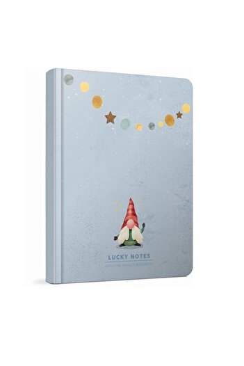 GENC DIJITAL BASKI New Year's Concept Gift -(Hard Cover A5 Notebook + New Year's Santa Claus Decorative Ornament)