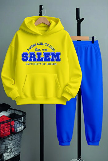 MYADA Premium Salem Printed Bottom Top Tracksuit Set 22944