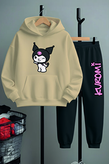 MYADA Premium Style Kuromi Printed Tracksuit Set 22189