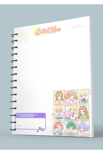 nihonwosekai Sailor Moon Anime A5 Spiral Notebook 50 Sheets