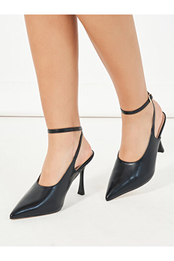 Raid By Styli Pointed Toe Ankle Strap High Heel Pumps