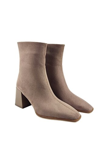 Seniorah Γυναικείες μπότες με τακούνι Daisy Mink Suede