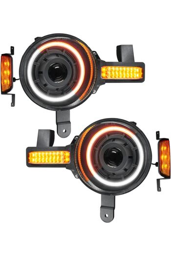 oracle Ford Bronco 21-24 Oculus Projector Headlights, Amber/White Switchback