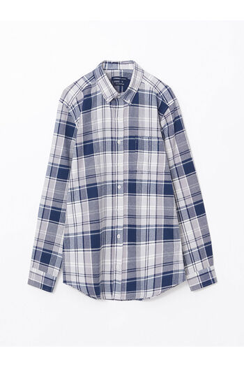 LC Waikiki LCW Regular Fit Long Sleeve Plaid Gabardine Men's Shirt