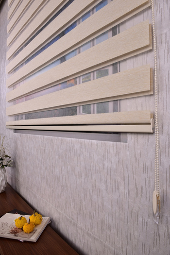 Setekshome Krem Düz Etek Dilimsiz Ds 614-h6 Zebra Stor Güneşlik Perde
