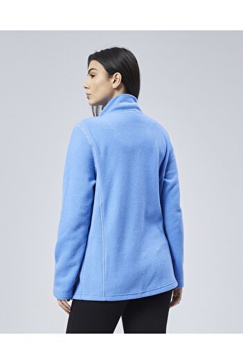 M MOONCOVER Φούτερ με φερμουάρ Mooncover Unisex ιταλικό φλις με τσέπες – Μπλε