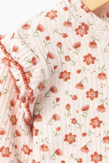Banamio Vivenne Crispy Floral Print Ruffle Detailed Double Set