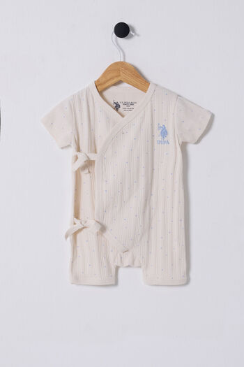 U.S. Polo Assn. U.S. Polo Assn. Baby Boy White Jumpsuit