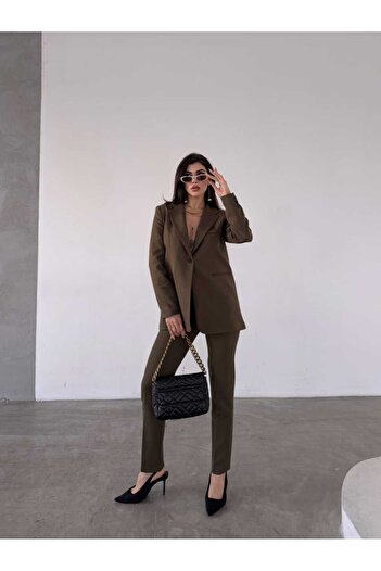 MYGİYİMİSTANBUL Blazer Jacket Trousers Set