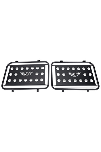 American Off Road Jeep Wrangler JL 18-24 External Rear Window Organizer Cage, Pair, 4DR