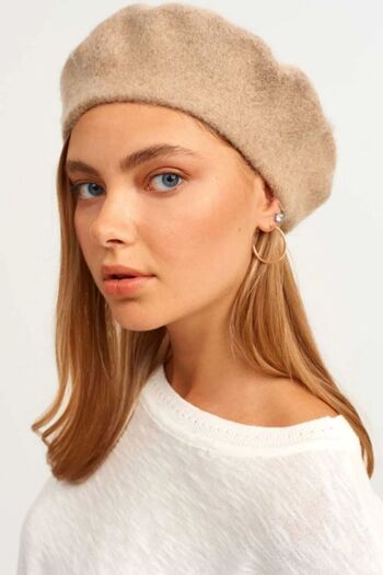 Mathilda Aksesuar French Painter Austrian Wool Felt Beret