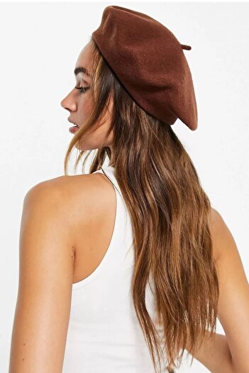 Mathilda Aksesuar French Painter Austrian Wool Felt Beret