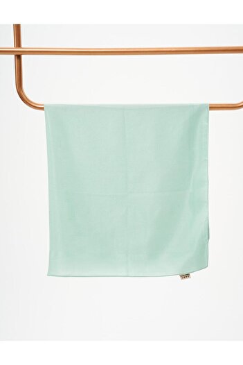 Kayra Mint Patterned Woven Scarf
