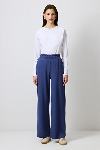 Touché Privé Straight Fit Elastic Waist Knitted Trousers