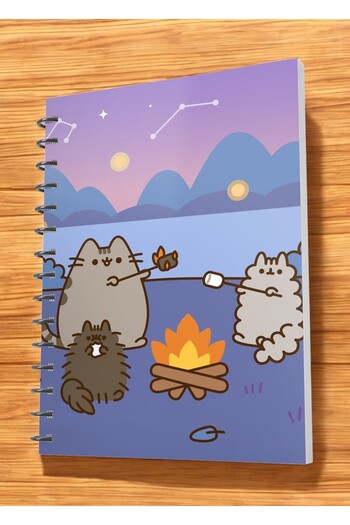 nihonwosekai Pusheen Anime A5 Size Spiral Notebook 50 Sheets