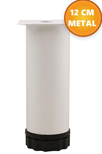 NUBLADO Metal Reglabil Alb 12 Cm Canapea Fotoliu Mobilier Baza Riser Suport Picioare Stalp.