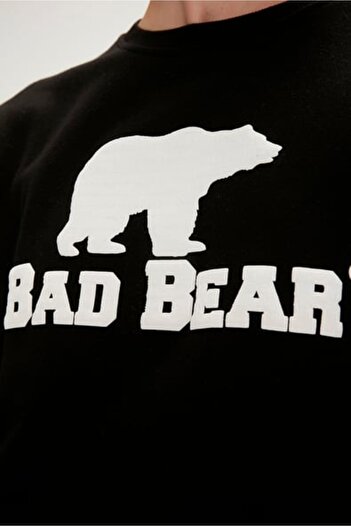Bad Bear Logo Crewneck Erkek Sweat 22.02.12.007 Nıght