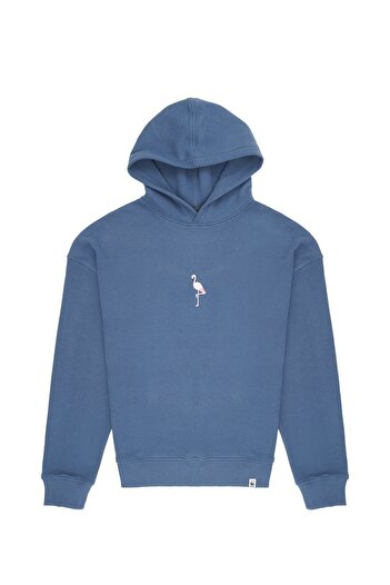 WWF Market Flamingo SuperSoft Hoodie - Flint Mavi