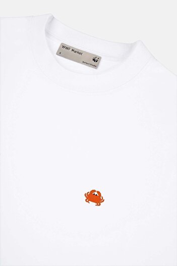 WWF Market Λευκό μπλουζάκι Supreme Crabs Oversize