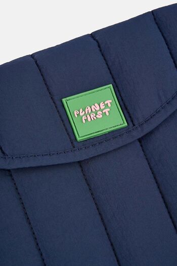 WWF Market Planet First Navy Blue Puffer Laptop Case