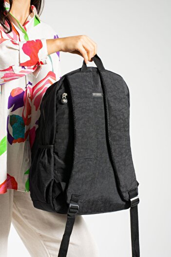 571 Collections Çanta Ultra Hafif Çok Cepli Su Geçirmez Sırt Çantası Unisex Siyah (Model: 571-1H)