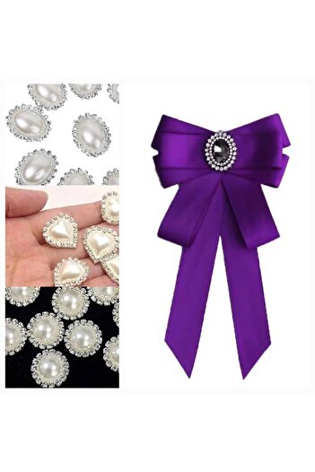 LO ADORO Women's Tie Women's Bow Tie Collar Brooch You Choose Custom Production Stones