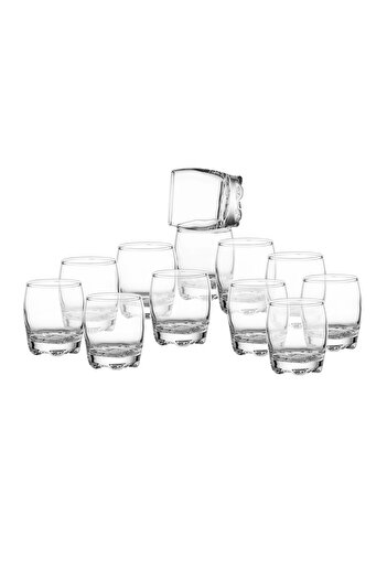 Dania 12 Pieces Mini Turkish Glass Transparent Welcome