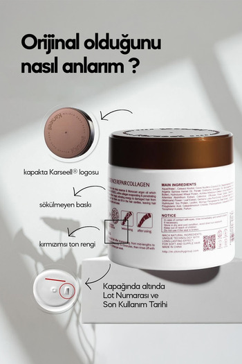 Karseell Karsell Hair Mask for Repairing, Moisturizing and Shining Hair with Collagen and Maca Extract with Wheat Protein 500ml