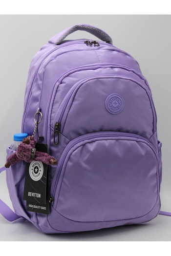 Harmela Unisex School Backpack Hrl-34600 Lilac Color for Daily Use