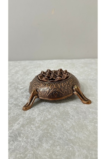 USD HOME Ash Dish Ashtray with a Grid of Copper Legs with a Reduction