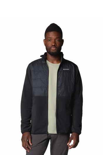 Columbia Ανδρικό παλτό AO4318 Press Butte Full Zip FLEECE II - Μαύρο