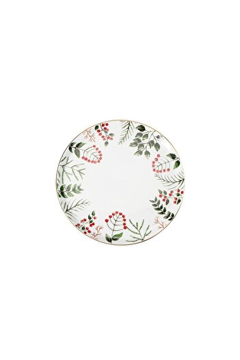 Porland Ruby Jingle Flat Plate 24cm 6 Pieces